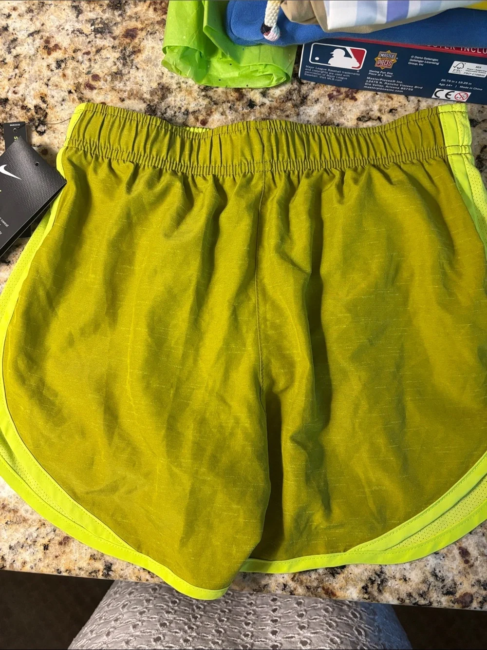 NWT Nike Women’s Running Shorts XS Neon Yellow/Greenish